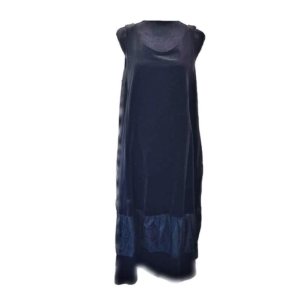 LORD & TAYLOR Vintage Velvet & Lace Sleeveless Dress Sz 18-1/2
